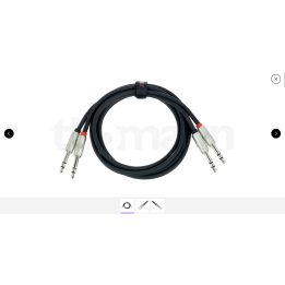 LOT Câble Jack TRS 6,3 mm mâle